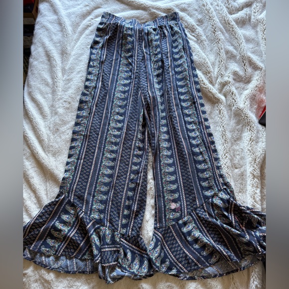 Bohemian Patterned Wide-Leg Pants by Gigio - Picture 1 of 3